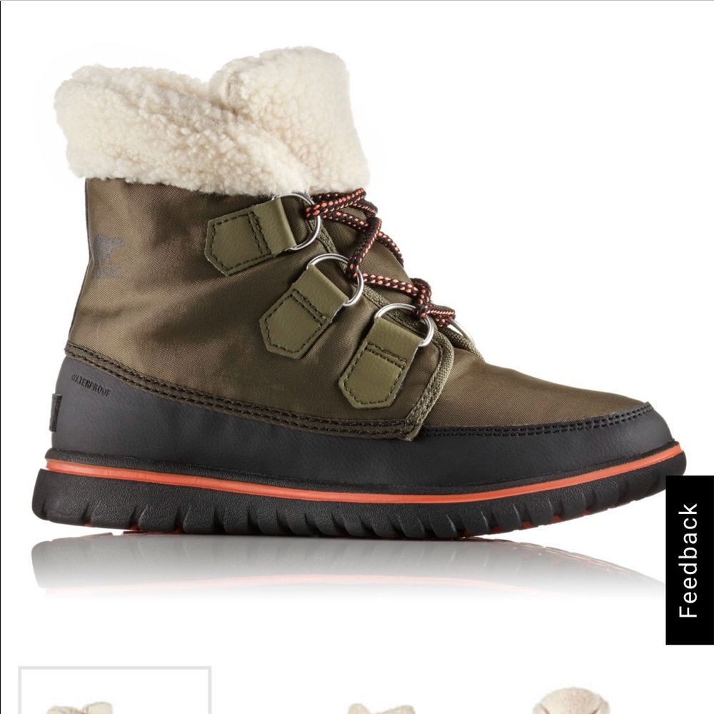 Sorel Cozy Carnival Boots! Color: Nori, Black